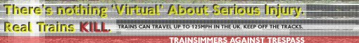 Trainsimmers against trespass and vandalism on the rail network